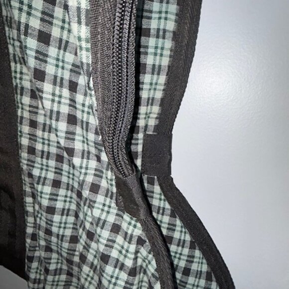 EUC Plaid Eng Saddle & Bridle Padded/Lined Carry Storage Cover Bag Baker-like - Picture 10 of 11